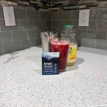 Amari Blueberry Lemonade Recovery Cocktail/Mocktail