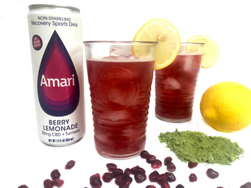 Pomegranate-Berry Iced Matcha